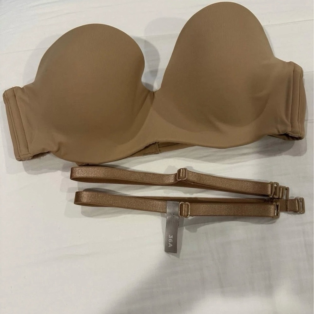 Ambrielle Strapless Brown Bra